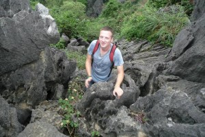 Climbing in Tam Coc